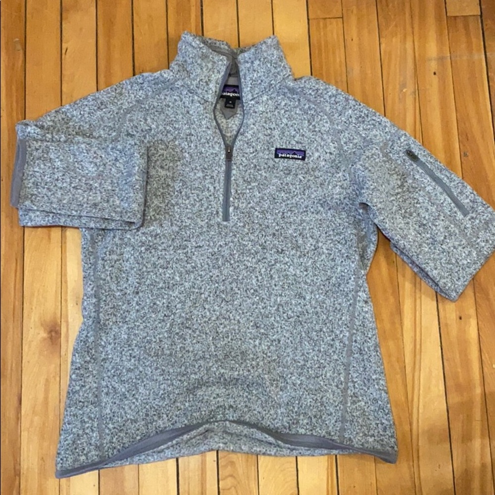 Patagonia grey fleece pullover